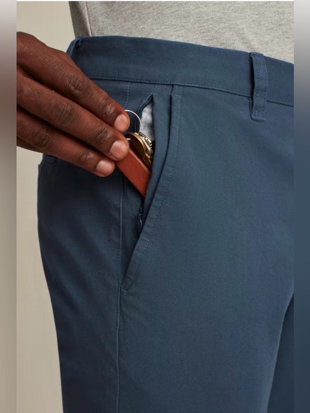 NWT Men’s Bonobos Stretch Washed Chino 2.0 Pants.Color After Midnight Size40x34 - Picture 7 of 12